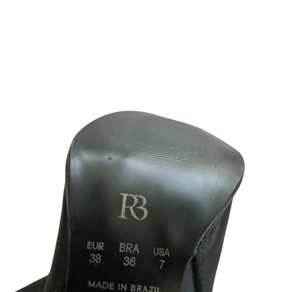 Raphaella Booz Rockstud Accents Leather Ankle Boots Women's Size 7 - Picture 9 of 12